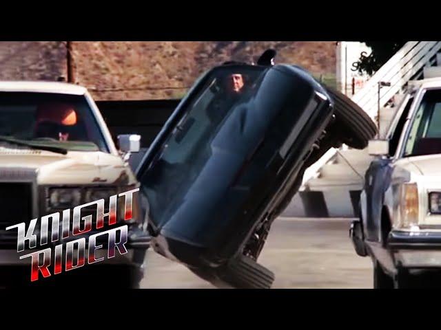 Michael Enters KITT Into The Demolition Derby | Knight Rider