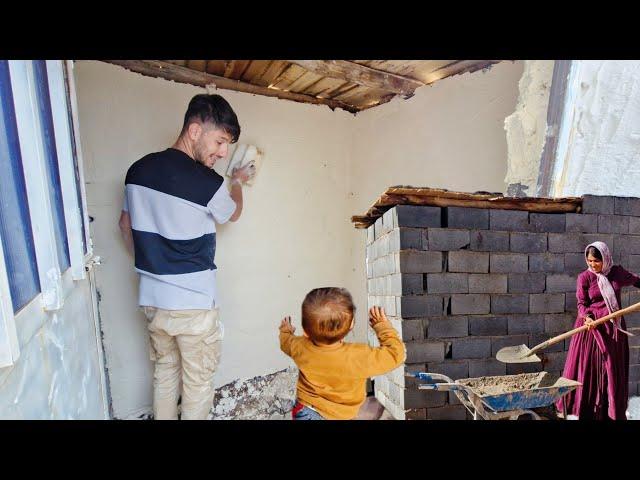 "Wall Plastering and Ceiling Concrete with Amir's Daughter