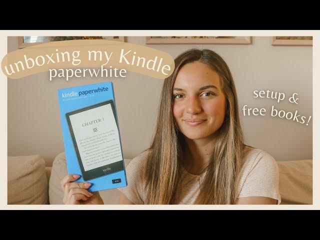 Kindle paperwhite unboxing  setup, kindle unlimited, & free books!