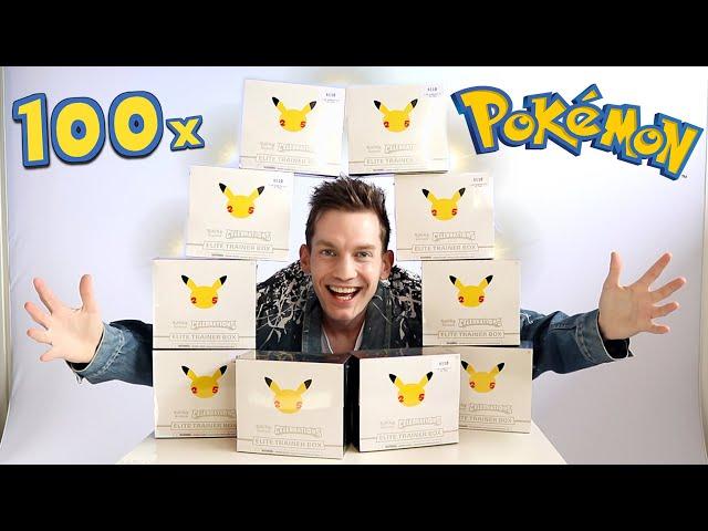 Opening 100x Pokémon Celebrations Booster Packs