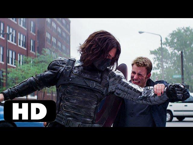 Captain America vs Winter Soldier | Captain America: The Winter Soldier (2014) Movie Clip HD