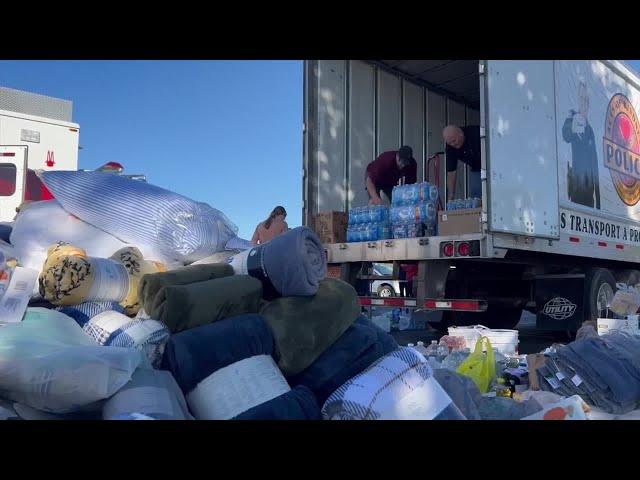 Northeast Wisconsinites fill five semi trailers full of supplies for western North Carolina