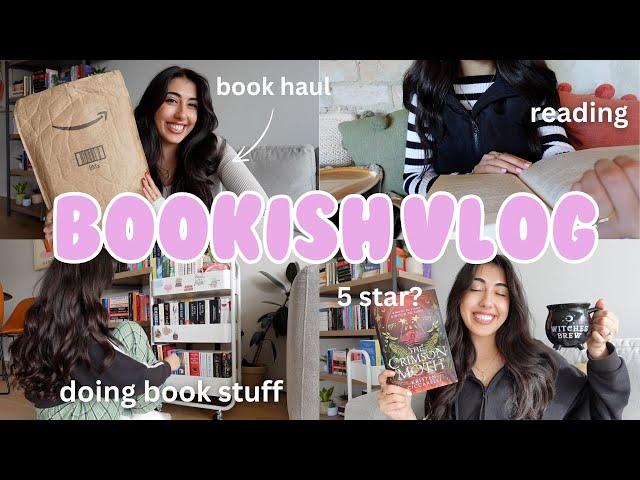 Doing book stuff Book haul, cozy reading vlog, new fav romantasy book 