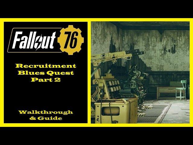 Fallout 76 Completing Recruitment Blues Quest Part 2 - Postmark Letter Location - Ep20