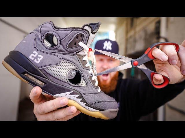 HOW TO MAKE THE OFF WHITE JORDAN 5 SNEAKERS EVEN BETTER!