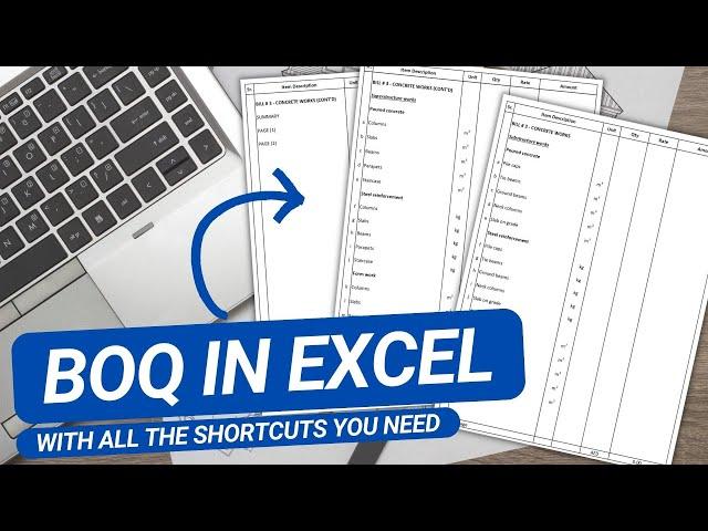 How To Form BOQ In Excel Including All Excel Shortcuts You Need