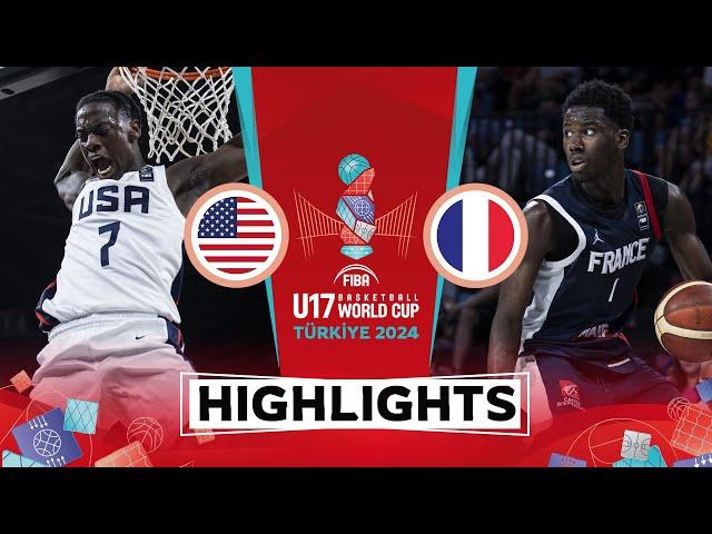 USA  vs France  | Highlights | FIBA U17 Basketball World Cup 2024