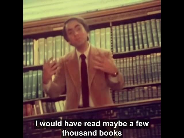 Carl Sagan on Reading a Book a Week: The Trick Is...