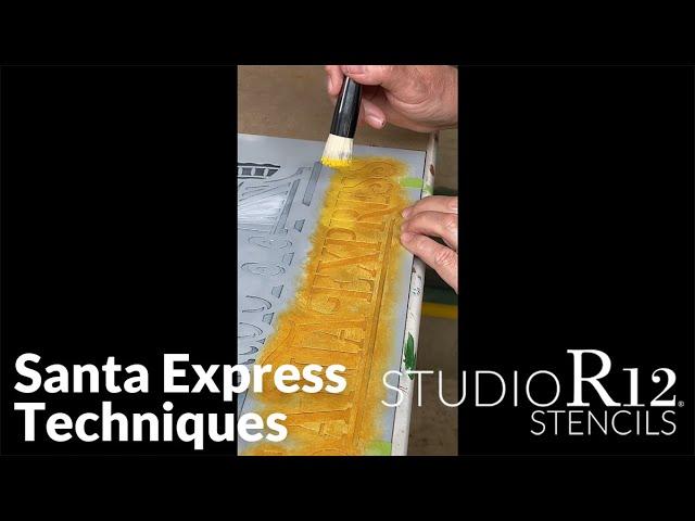 Santa Express Stencil Techniques: Highlighting (Ombre Effect)