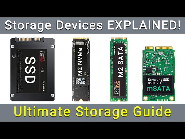 SSD vs HDD vs NVMe vs SATA vs mSATA vs M2: Storage Devices EXPLAINED!