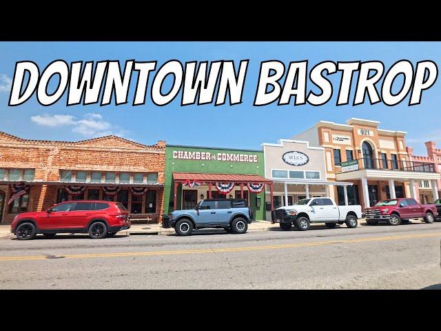 Downtown Bastrop, Texas walk! Walk with me around a Texas town!