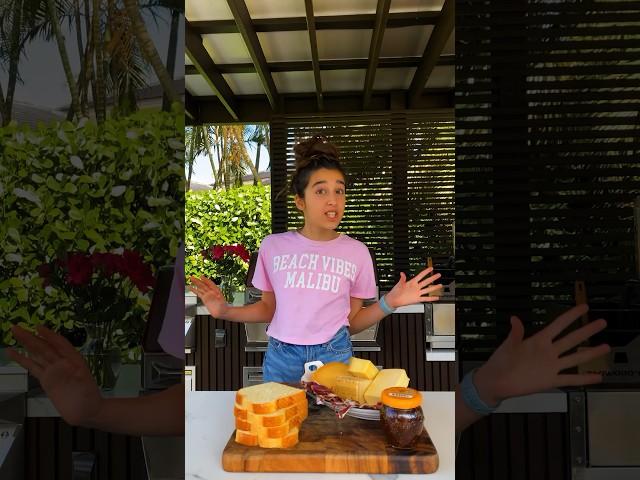 Evelyn makes a very special grilled cheese .