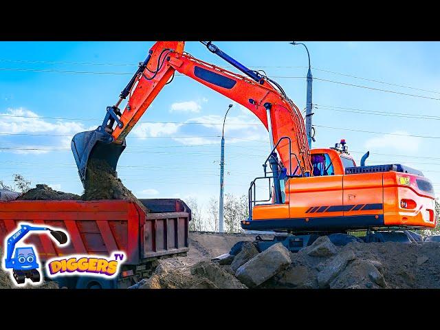 Diggers At Work  Diggers For Kids, Learn About Construction Vehicles | Diggers TV