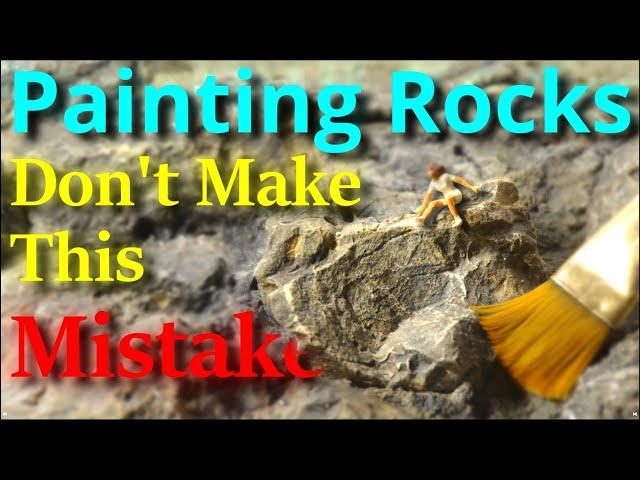 How To Paint Model Railroad Rocks - Realistic Scenery Tips & Tricks