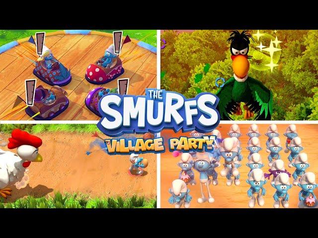 The Smurfs Village Party All Minigames