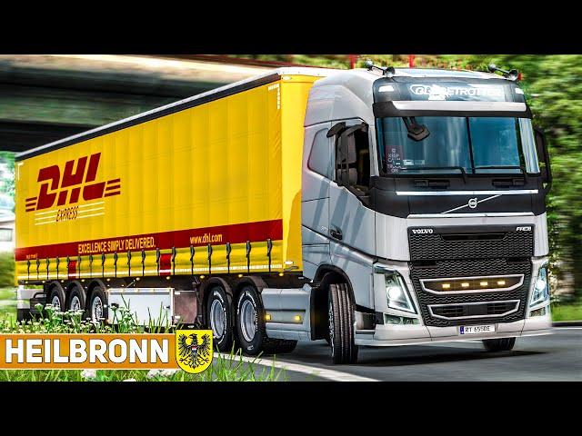 ETS 2: Umleitungen auf der A6: DHL Express-LKW auf Abwegen | HEILBRONN | EURO TRUCK SIMULATOR 2