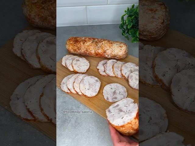 Домашняя куриная колбаса #shorts #колбаса #куринаяколбаса #домашняяколбаса