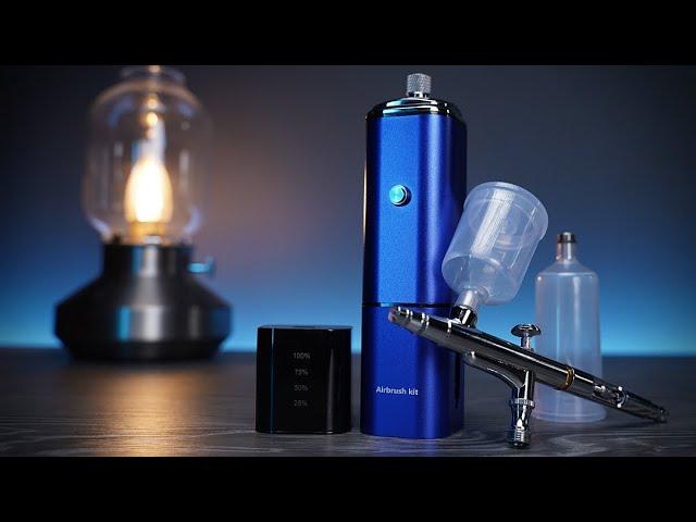 충전식 휴대용 컴프레셔&에어브러쉬  [ Rechargeable Portable Compressor Airbrush Kit ]