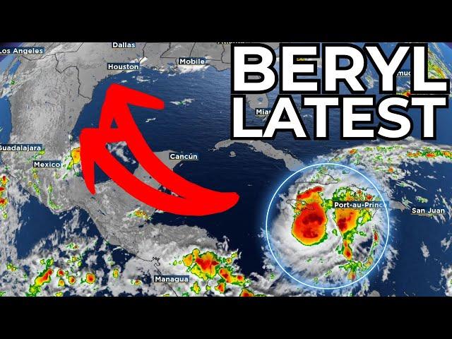 Eye Of Hurricane Beryl Nearing Jamaica (Tropics Update)