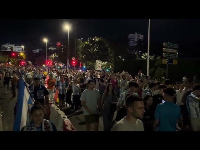 Locura en el Centro con el ascenso del Málaga CF