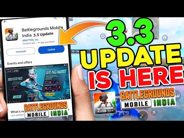 Finally Bgmi 3.3 Play Store Update Here | Bgmi New Update | How to Update Bgmi 3.3 | 3.3 Update