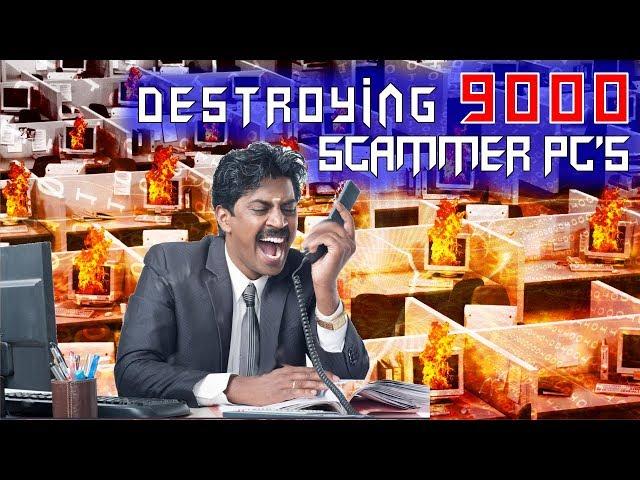 Destroying OVER 9000 Computers  On Scammer's Network!!