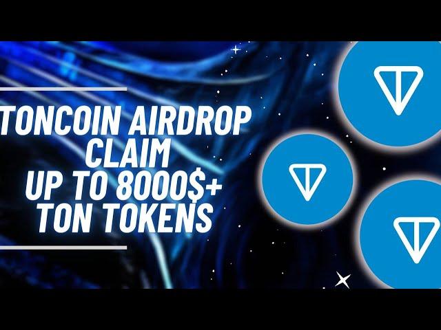 TON Coin Crypto Airdrop | How to claim 8000$ TON token | Durov Launch TON Coin Airdrop?