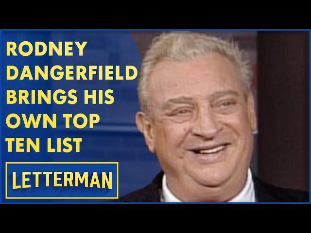 Rodney Dangerfield's Top Ten Things He Likes To Do | Letterman