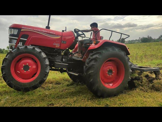 Mahindra yuvo tech plus 585 4wd tractor goes to 5point cultivator last 5year not plough in farmland