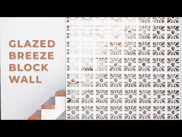 Glazed Breeze Block Wall | Clay Imports