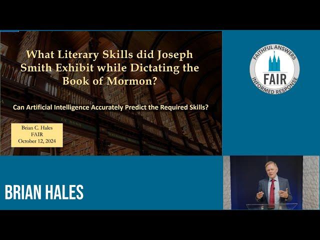 Did Joseph Smith write the Book of Mormon?