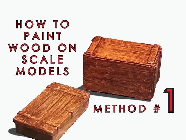 How to paint wood on scale models - Method 1 of 3