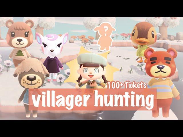 UNEXPECTED DREAMIE // 100+ NMT VILLAGER HUNT  Animal Crossing New Horizons