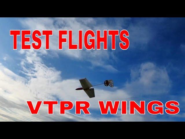 Test flight Experimental VTPR wing Part 2