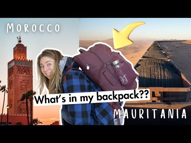 What's in my Backpack for Morocco and Mauritania? (17 Days in 40L Carry-On)