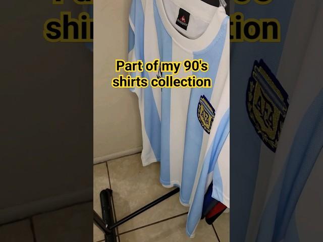 Showing part of my 90's football shirts collection #football #soccer