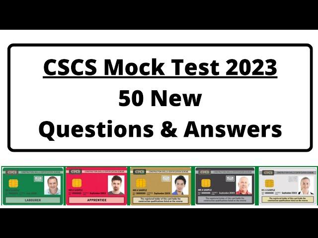 CSCS test 2023 | CSCS Mock Test UK | CSCS health and safety test Q&A | CSCS Card UK | CSCS Card UK