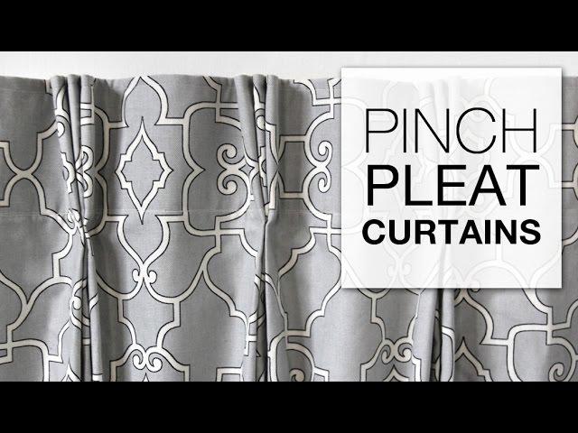 DIY Pinch Pleat Curtains with Pleater Tape