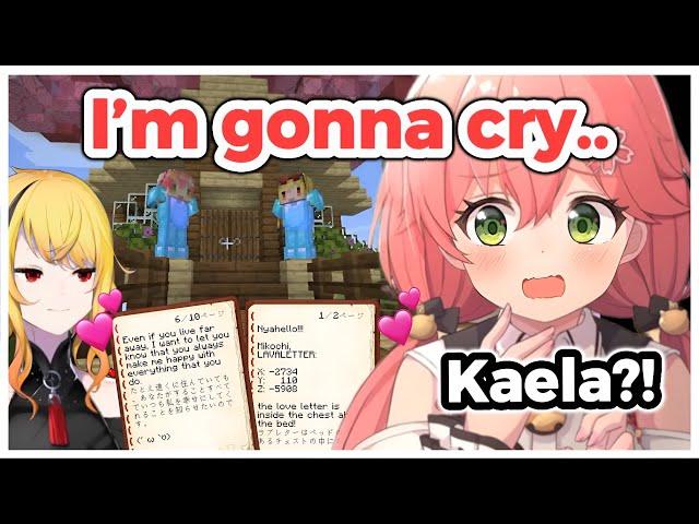 Miko reactions to Kaela's love letter and the cherry blossom tree house!