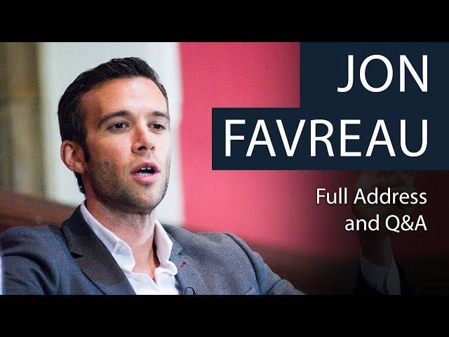 Jon Favreau | Life as Obama's Speechwriter | Full Address and Q&A