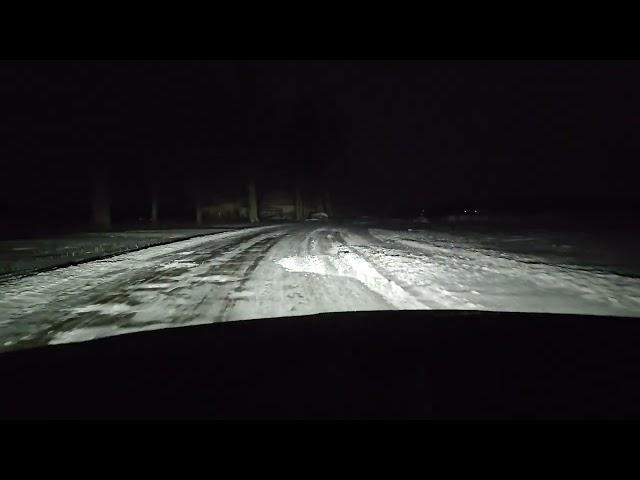 Extreme road conditions in Lithuania