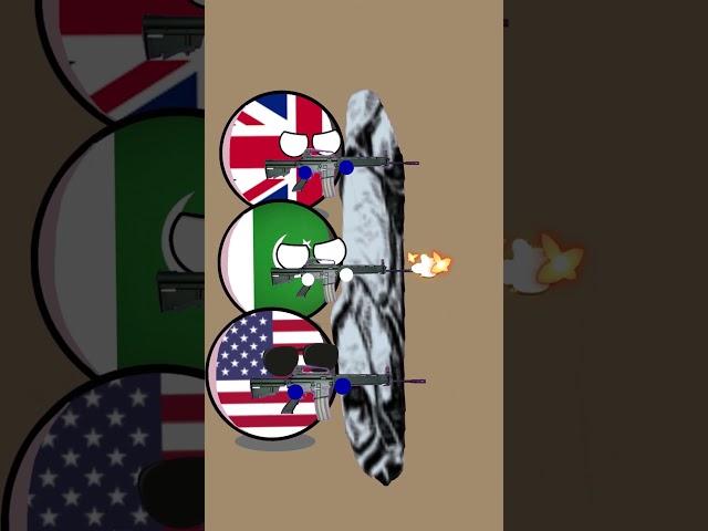 India Pakistan War 1971  #countryballs #india #pakistan #usa #uk #russia