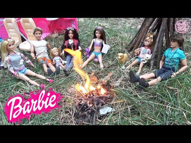 Barbie cartoon on a picnic Chelsea, Ken, and Raquelle Stories with dolls for kids  Barbie Original