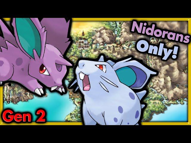 Can I Beat Pokemon Gold with ONLY Nidorans?  Pokemon Challenges ► NO ITEMS IN BATTLE