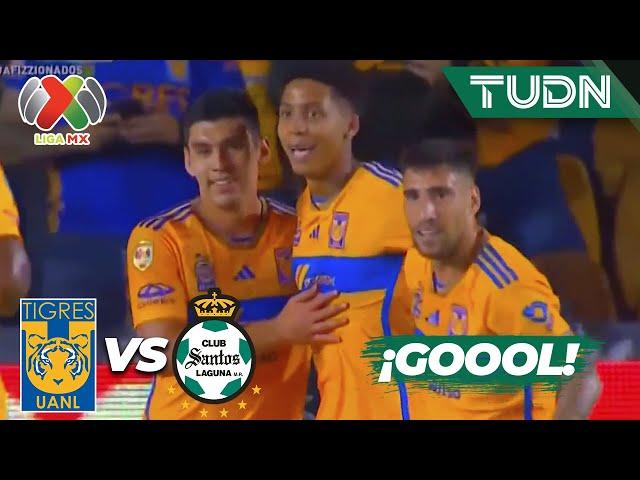 ¡GOOL RELÁMPAGO! Ozziel lo empata | Tigres 1-1 Santos | AP2023-J5 | Liga Mx | TUDN