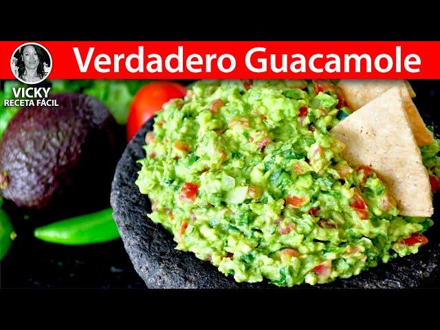 Verdadero Guacamole | #VickyRecetaFacil