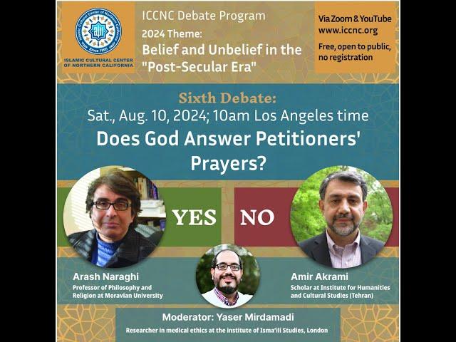 Sixth Quarterly Debate on Belief and Unbelief/Dr.Arash Naraghi and Dr. Amir Akrami