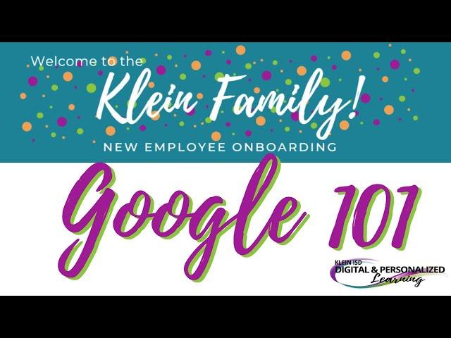 Google 101 in Klein ISD