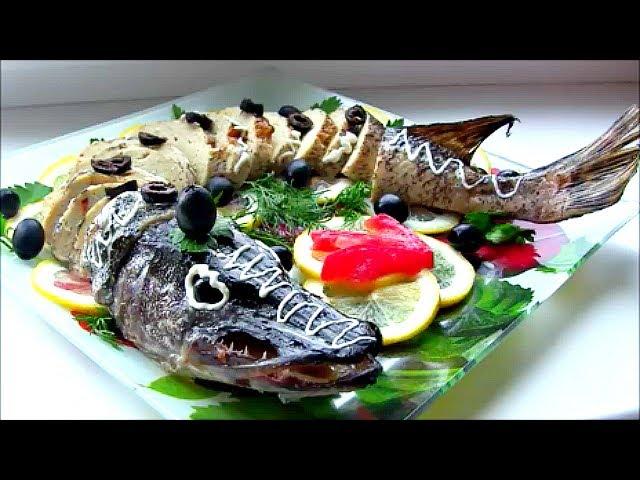 Фаршированная Щука запеченная в духовке / Stuffed Fish Recipe