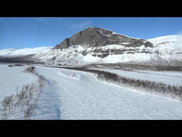 Flying into Rapa Delta, Lapland